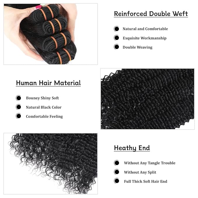 16A Raw Body Wave Human Hair Bundles Human Hair 100% Unprocessed Brazilian Boutique Virgin Hair Extensions,Double Wefts,Triple Lifespan (Body Wave 4 Bundles, 18 20 22 24 inch)