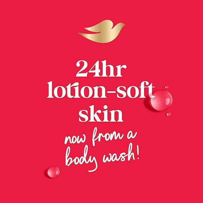 Dove Body Wash with Pump Revitalizante Cherry & Chia Milk, for Renewed, Healthy Looking Skin, Moisturizing Gentle Skin Cleanser with 24hr Renewing MicroMoisture, 30.6 oz