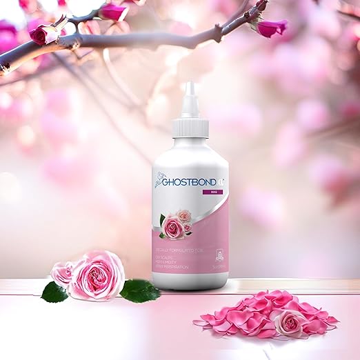 GHOSTBOND XL Hair Replacement Adhesive - 5oz - Invisible Bonding Wig Glue: Extra Moisture Control - Water & Oil-Resistant, Light Hold for Poly and Lace Hairpiece, Wig, Toupee Systems, (Rose)