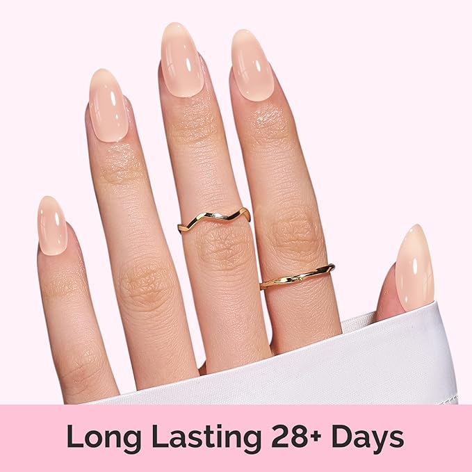 MelodySusie Jeweliver Gel Nail Polish, 0.5Fl.oz Nude Gel Polish Beige Color Soak Off UV LED Light Cure Gift for Women Manicure Nail Art DIY at Home B6405