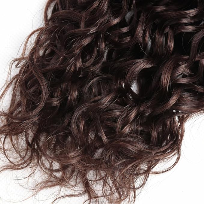 26 28 30 inch #4 Human Hair Bundles Dark Brown Kinky Curly Bundle Chocolate Brown Human Hair Weave Bundle 300g