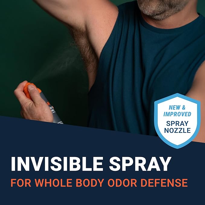 Mando Whole Body Deodorant For Men - Invisible Spray Deodorant - 72 Hour Odor Control - Low Irritation Formula - Aluminum Free, Benzene Free - 3.6 ounce Cans (Pack of 2) - Bourbon Leather