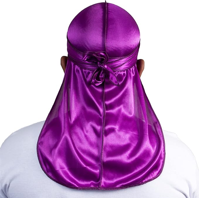 ForceWave Silky Durag for Men Wave Cap Satin Dorag for Men Women 360 Wave