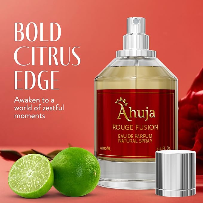 AHUJA Rouge Fusion Unisex Eau De Parfum 3.4 fl oz