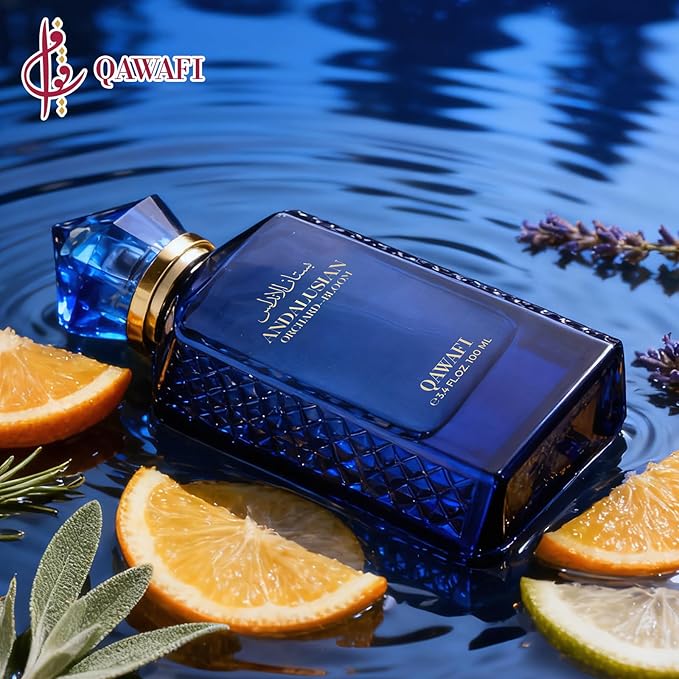 Andalusian Orchard - Bloom Eau De Parfum, Long-Lasting Woody Citrus Aromatic Perfume for Men - 100ml | 3.4 fl. oz + 2ml Samples