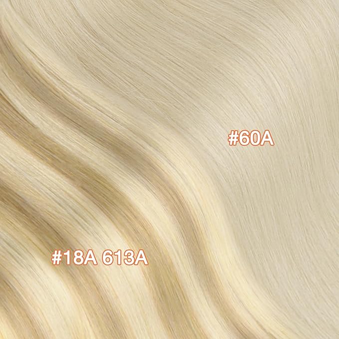 GOO GOO Invisi Edge Clip in Hair Extensions Set, 24inch 160g, 4pcs Injected Seamless PU Clip ins and 3pcs Classical PU Clip ins, Virgin Real Human Hair, #P18A/613A