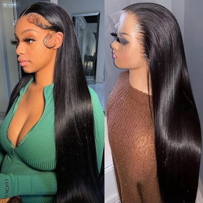 LICHANG Straight Lace Front Wigs Human Hair 13x4 Lace Frontal Wigs Human Hair 22 Inch