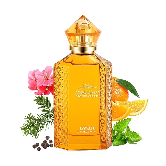 Andalusian Orchard - Summer Eau De Parfum, Long-Lasting Woody Citrus Spicy Perfumes for Men - 100ml | 3.4 fl. oz + 2ml Samples