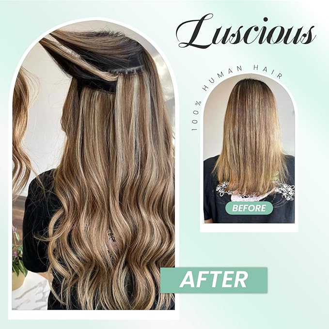 Auburn Hair Weft Sew in Extensions Remy Human Hair Hand Tied Weft Hair Extensions 20 Inch 100G Soft Straight Auburn Brown Sew in Human Hair Extensions Real Hair Weave Bundles for Women
