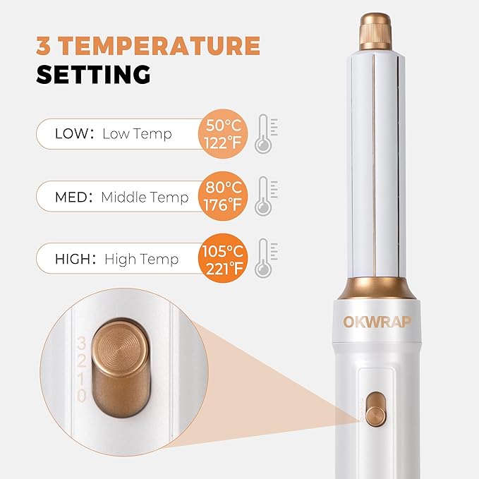 6 in ONE Blow Dryer Brush,Air Curling Iron Round Brush Blow Dryer 800W,Ionic Hair Dryer Brush for Women, Hot Air Brush Hair Styling Tools 100-120V