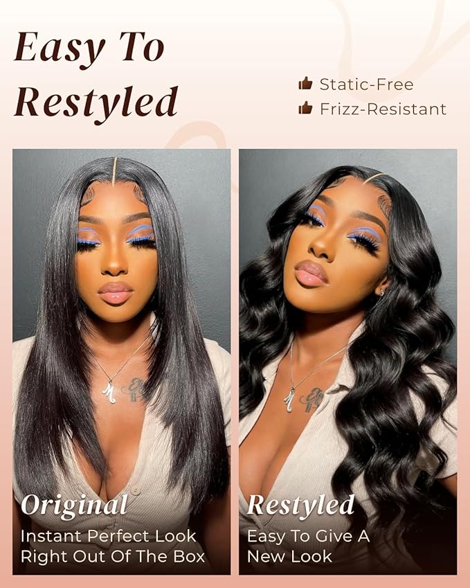 Arabella Hair 6x5 Glueless Wig Human Hair - 230% Density Ready to Wear Invisible Part Wig for Women, Wear and Go Straight Wig Natural Scalp Look, Breathable Full Wig with Adjustable Straps 18inch
