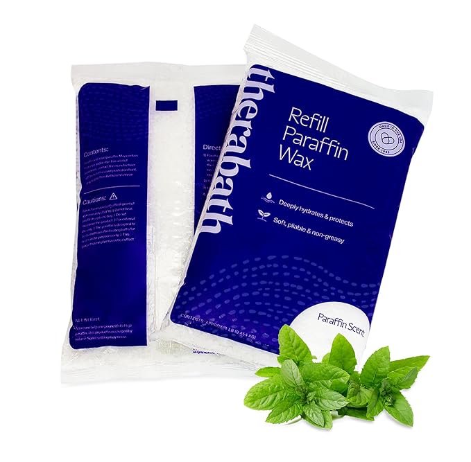 Therabath Paraffin Wax Refill - Thermotherapy - For Hands, Feet, Body - Deeply Hydrates & Protects - Made in USA, 6 lb. Wintergreen