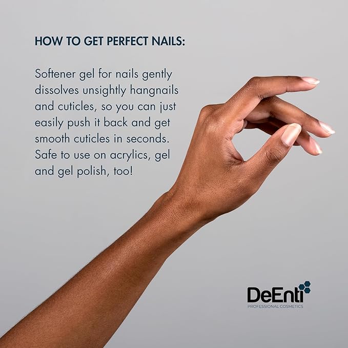 Instant Cuticle Remover Gel, Professional Cuticle Softener with Instant 15-Second Removal, 8oz Bottle for Hand, Foot & Nail Care, Salon Quality Manicure & Pedicure Supplies