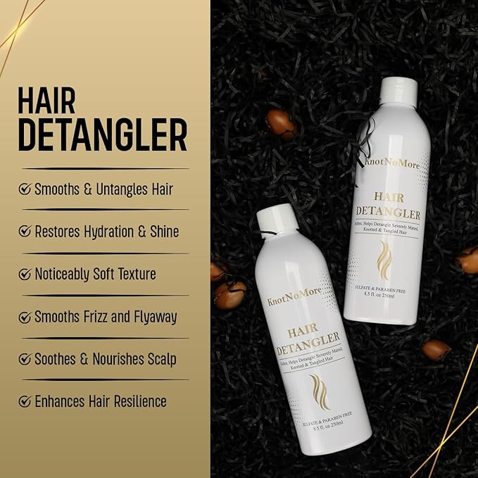 Matted Hair Detangler for Extremely Tangled Hair - Sulfate & Silicone Free - 8.5 Fl Oz (250 ml) - Suitable for All Hair Types - Children & Adult Hair Detangler