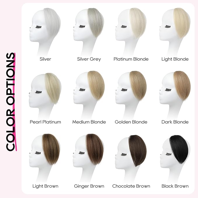 REECHO Clip in Hair Volumizer, Short Thick Clip in Hairpieces Adding Extra Hair Volume Extensions for Women with Thin Fine (Ginger Brown, 8 Inch(Pack of 2))
