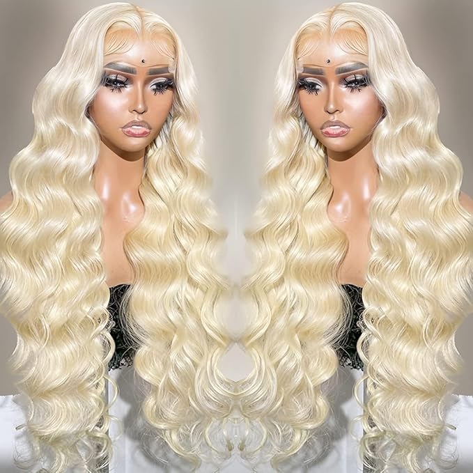 613 Lace Front Wig Human Hair 200 Density 613 13x6 Lace Front Wig Human Hair Body Wave 613 HD Lace Frontal Wig (40 Inch)