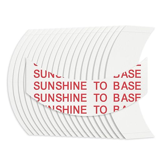 Sunshine Tape Sunshine to Base Hairpiece Wig Tape (72 Pieces) - CC Curve - Double Sided Adhesive Tape for Toupee Lace Front Wig Strong Hold Waterproof Strips