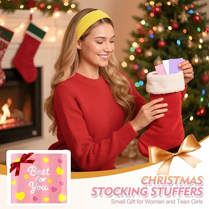 Stocking Stuffers for Teen Girls Women, 8Pcs Headbands for Women, Woman Gift for Her Neon Head Bands Hair Accessories Stretchy Soft hairband Valentines Day Gf Christmas Gifts Easter Basket Stuffers