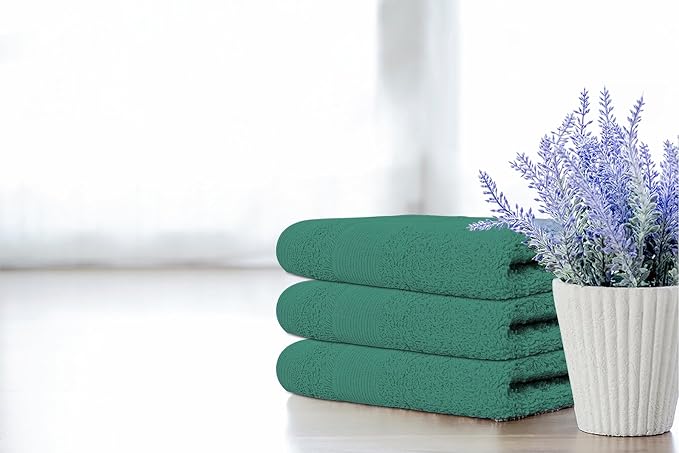 Premium Wash Cloths Pack of 12 (13" x 13") 100% Ring Spun Cotton | Luxury Washcloths | Ultra Soft Face Towels | Highly Absorbent Wash Cloths for face (Dusty Green)