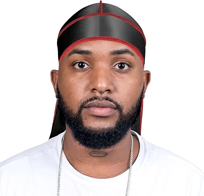 ForceWave Silky Durag for Men Wave Cap Satin Dorag for Men Women 360 Wave