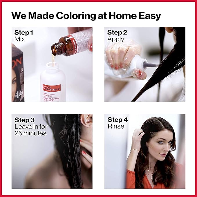 Revlon ColorSilk Beautiful Color, 48 Burgundy 1 ea (Pack of 6)