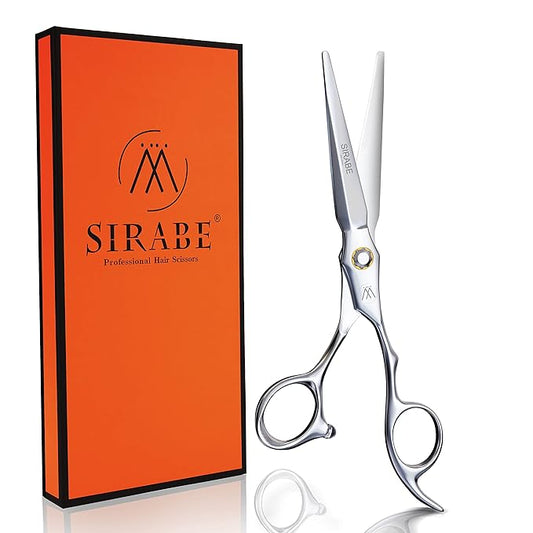 Sirabe HIGH-END Professional Hair Cutting Scissors Shears - Ultra Sharp Blades for Precise Cutting - Barber Shears Haircut Scissors 440C Stainless Steel for Salon Hairstyling & Home Hairdressing