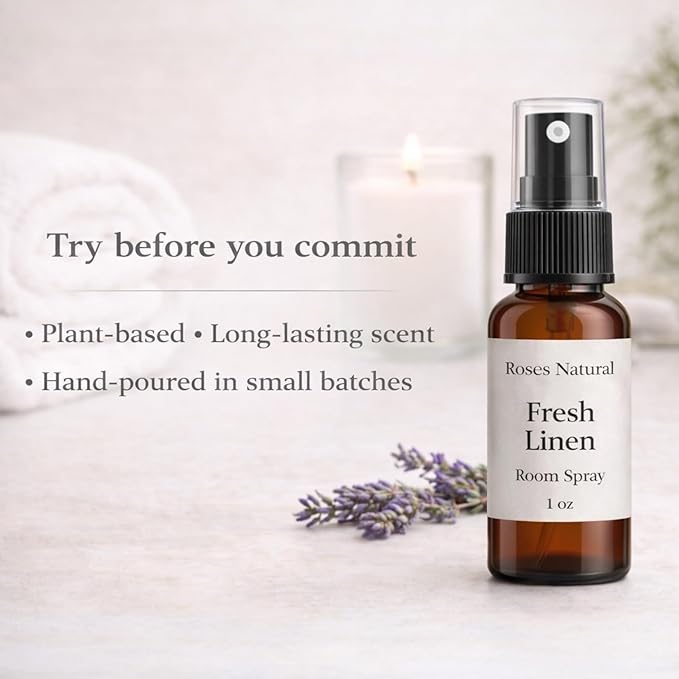 Room Spray Discovery Set – 6 Scents, 1 oz Each – Plant-Based Home Fragrance Sampler, Travel Size, Long-Lasting Scent, Made in the USA