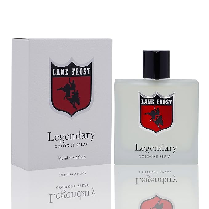 Lane Frost Legendary Frosted Cologne for Men - Fresh Western Fragrance with Crisp Citrus and Woodsy Notes - Cool Masculine Cologne Spray for the Modern Authentic Cowboy - Long Lasting Men’s Scent