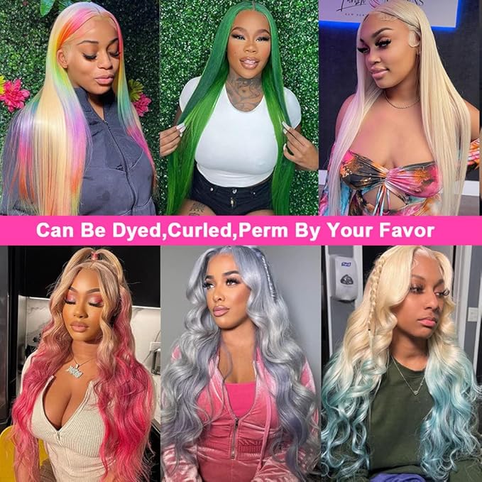 Tuneful 250% Density 613 13x6 Lace Front Wig 26 Inch Straight Blonde Lace Front Wigs Human Hair Pre Plucked 13x6 613 HD Lace Frontal Wig 100% Human Hair Natural Hairline