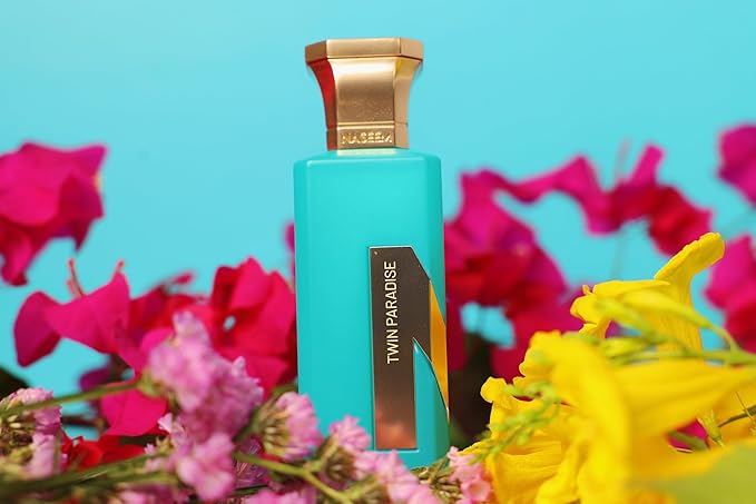 NASEEM Twin Paradise Aqua Perfume 75 ml - Unisex Eau De Parfum for Men & Women - Subtle Tonal Fragrance - Alcohol-Free, Long Lasting & Hypoallergenic Scent for Every Occasion