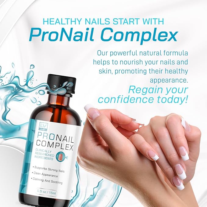 (2 Pack) Pronail Complex - Original Formula Toenail Treatment Pronail Complex Liquid Drops Premium Formula Extra Strength, Pro Nail Complex Oil Liquid Drop All Natural Support, 2 Bottles for 2 Months