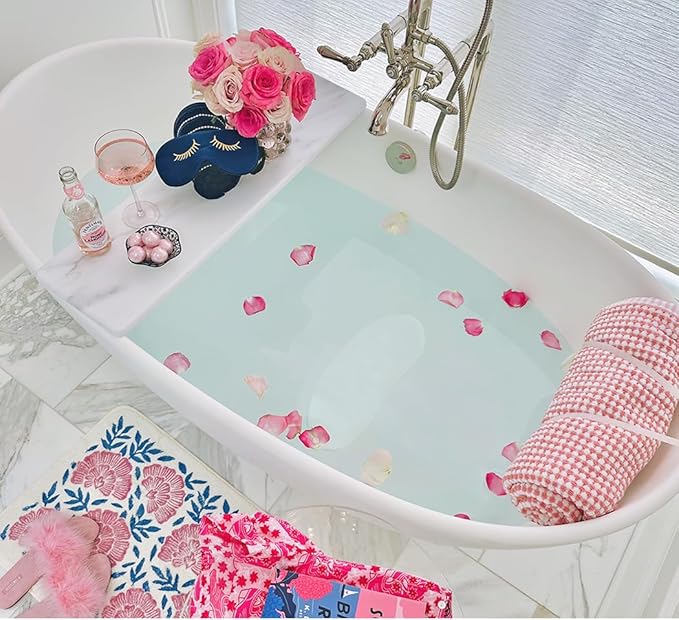 Luxury Body Stopper, Anti-Slip Spa Accessory, Holds Reclined Position in Bath, Bathe Comfortably Hands Free, and Keep Your Hair Dry. Recline, Relax, Stay Put