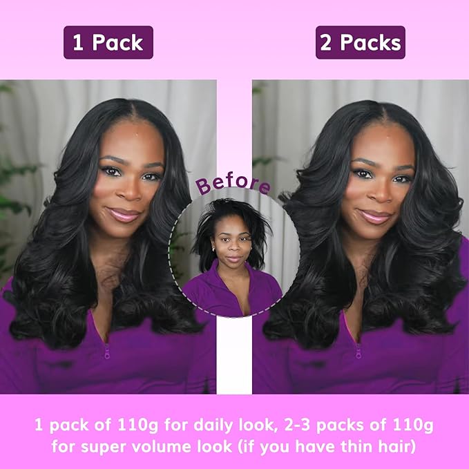 IDN BEAUTY Seamless Clip In Hair Extensions Real Human Hair Chocolate Brown Body Wave Seamless Clip Ins For Black Women PU Weft Invisible Edge Thick Ends 110g 20 Inch 7pcs Colored Extensions