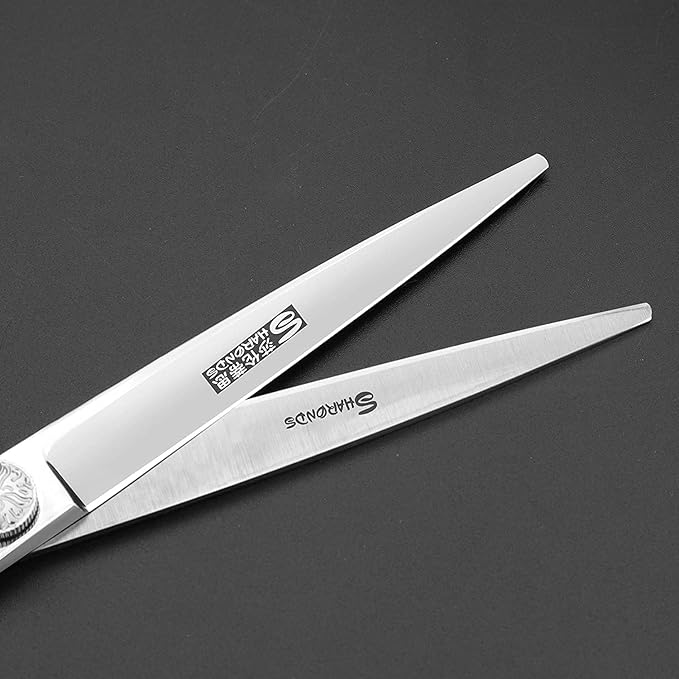 6/7/8 inch Cutting Thinning Styling Tool Rainbow Hair Scissors Professional Hairdresser Hairdresser Scissors Set (6-inch 3pc-A)