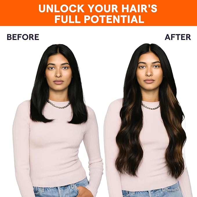 Full Shine Sew in Hair Extensions Real Human Hair Weft Hair Extensions Brown Highlighted Human Hair Weft Extensions 24Inch Sew in Hair #2/8/2 Balayage Dark Brown to Light Brown 105g