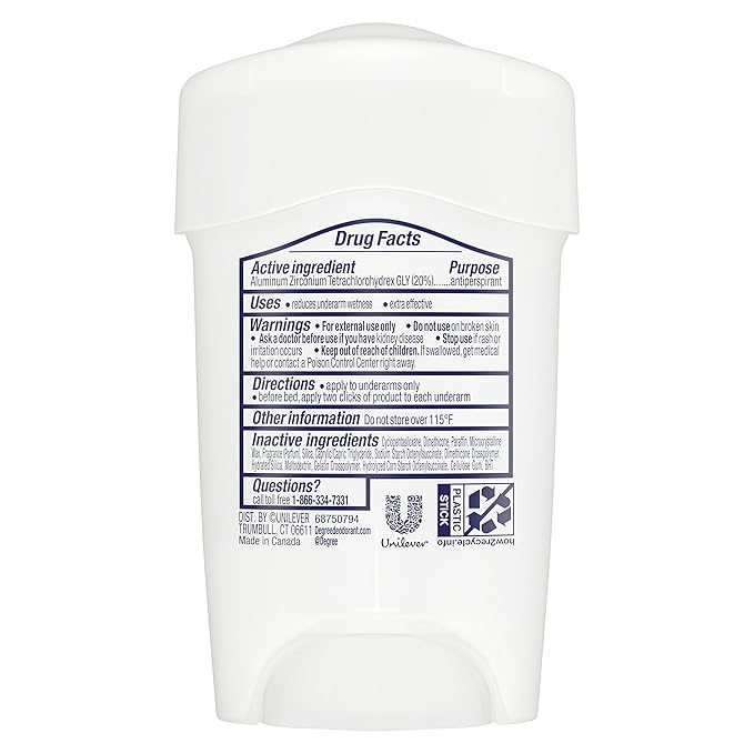 Degree Clinical Protection Antiperspirant Deodorant 72-Hour Sweat & Odor Protection Stress Control Antiperspirant for Women 1.7 oz