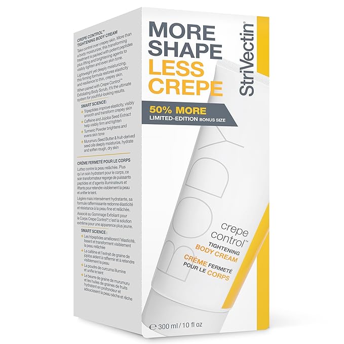 StriVectin Crepe Control Tightening Body Cream Jumbo, 10 oz, Body Cream for Hydration and Soft, Smooth Skin
