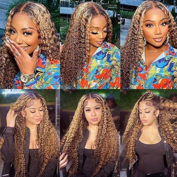 20 22 24 inch WuvuSnm P427 Human Hair Bundles Highlight Water Wave Bundles Dark Brown Human Hair Bundle