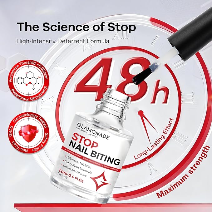 Nail Biting Prevention For Kids: Nail Biting Treatment Anti Toddler Thumb Sucking Deterrent Stopper Nail Polish Nail Repair for Damaged Nails Safe Lasting Growth Strengthener Care