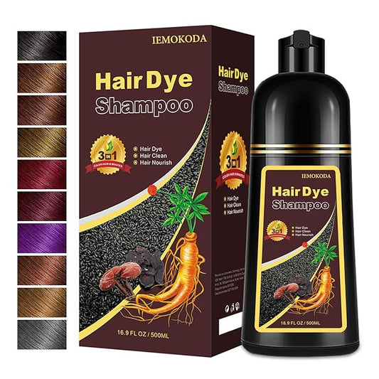 Hair Dye, Hair Dye Shampoo for Women & Men, Color Shampoo Hair Dye 16.9 Fl Oz, Safe and Natural Champu Para Canas (Coffee)
