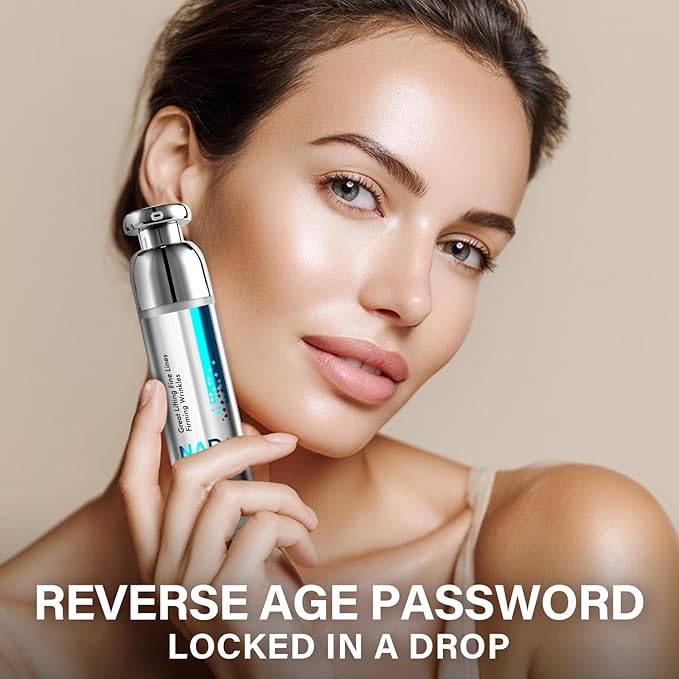 NADH+ PDRN Serum, Collagen Peptides Facial Serum for Reduce Wrinkles & Fine Lines, Anti-Aging & Improve Dullness