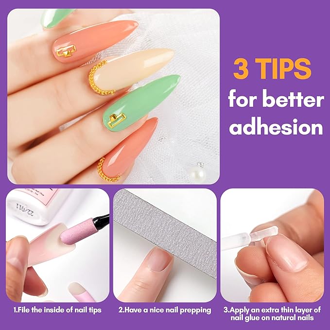 Makartt Nail Glue with Glue Remover Kit, Super Strong Nail Glue 7ML for Acrylic Nails Press On Nails,10ML Glue Off Fake Nails, Remover for Super Glue, Nail Polish Easy Application Nail Art Supplies