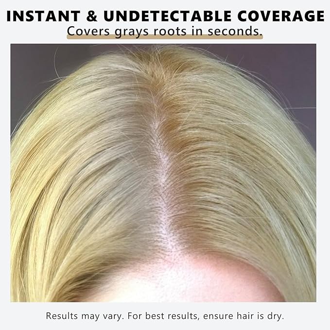 Root Touch Up Hair Powder, 3-Color Hairline Kit for Women & Men| Sweat Resistant & Nourishing, Instant Grey Coverage & Scalp Concealer, Natural Bald Spot Cover Up for Thinning Hair, B-Blonde