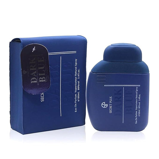 DARK BLUE Men's Perfume–Deep & Sophisticated Cologne for Men Long-Lasting,Elegant Scent Eau de Toilette 100ML for Evening Wear and Special Occasions