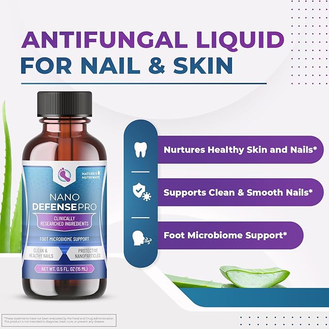 NanoDefense Pro - Original Formulated Toenail Treatment Drops, Extra Strength Nail Repair Solution for Toe Nails, Support healthy Skin & Nails -100% Natural - 6 Month Supply