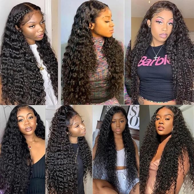 26 28 30 inch Kinky Curly Bundles #1B Curly Bundles Human Hair Wet and Wavy Bundle Natural Black 300g