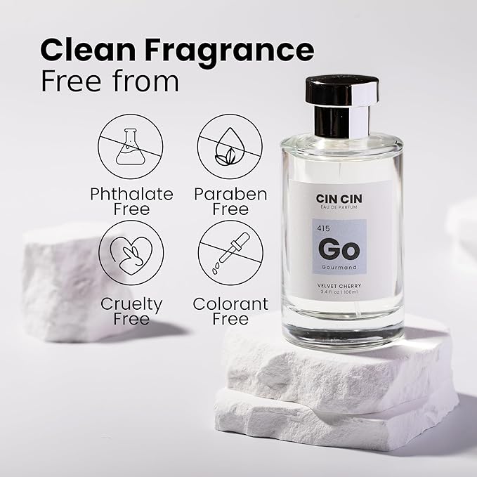 Cin Cin Velvet Cherry Perfume for Women and Men - Gourmand 415 EDP 100ml Inspired by T.F's Lost Cherry Perfume - Long-Lasting, Paraben-Free, and Concentrated Eau De Parfum Fragrance