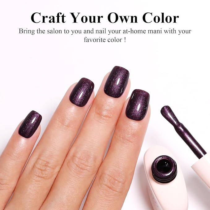 Imtiti Glitter Gel Nail Polish, 1Pcs Pearl Light Brown Gel Polish Shimmer Brown Soak Off UV LED Gel Polish, Nail Art Starter Manicure Salon DIY at Home for Women (0.34 Fl Oz-1926)