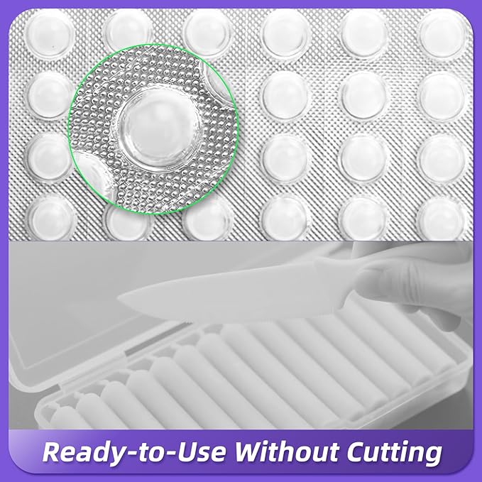 Orthodontic Wax for Braces - 240 Dental Wax Dots | Hygienic Individual Wraps, Unflavored
