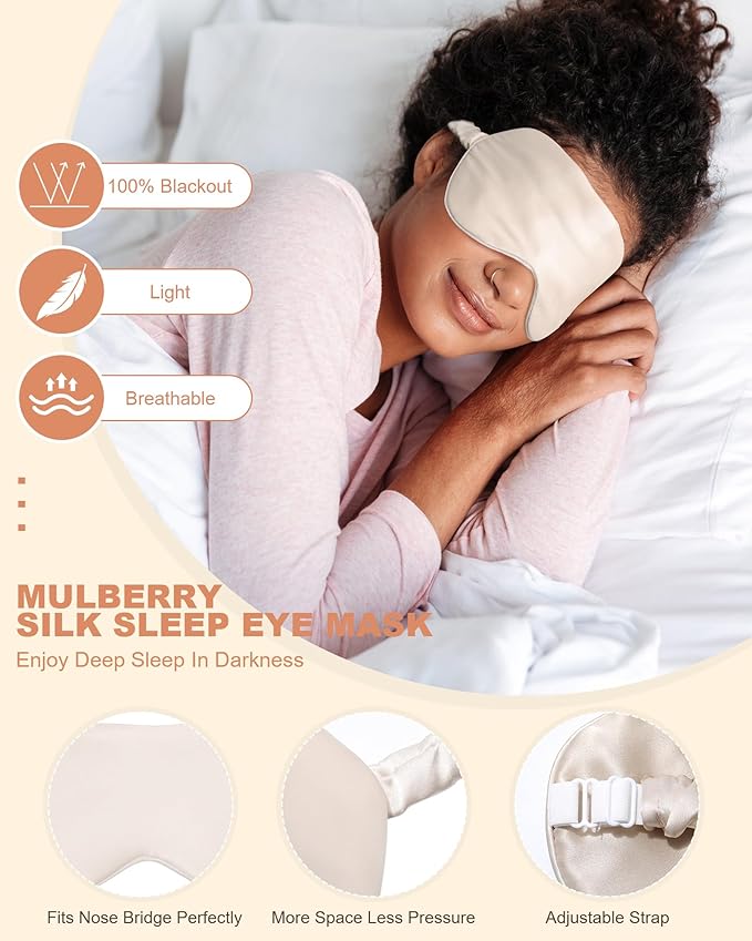 Mulberry Silk Bonnet Sleeping Women Curly Hair Bonnets Tie Band Double Layer Reversible Sleep Bonnet Silk Hair Wrap Sleep Cap